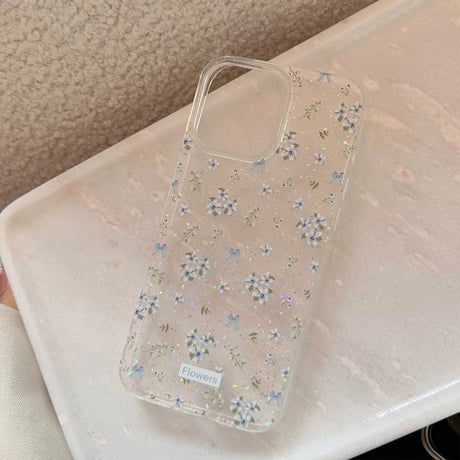 【お取り寄せ商品】iPhoneケース スマホケース iPhone16 iPhone15 iPhone14 大人可愛い 春 おしゃれ 花柄 クリア L9385