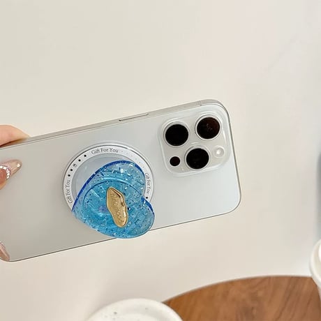 【お取り寄せ商品】グリップ ラメ ハート mag safe 大人女子 落下防止 マグセーフグリップ ラメ M7088
