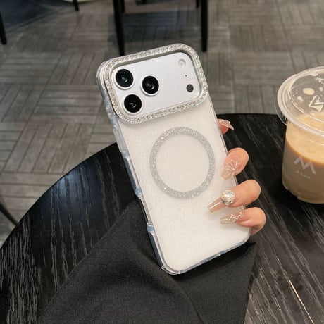 【お取り寄せ商品】iPhoneケース スマホケース iPhone17 iPhone16 iPhone15 大人可愛い magsafe シンプル ラメ M7120