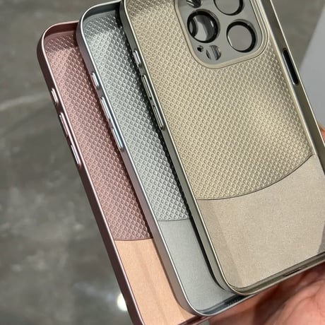 【お取り寄せ商品】iPhoneケース スマホケース iPhone16 iPhone15 iPhone14 ツートンカラー メタリック シンプル M7038