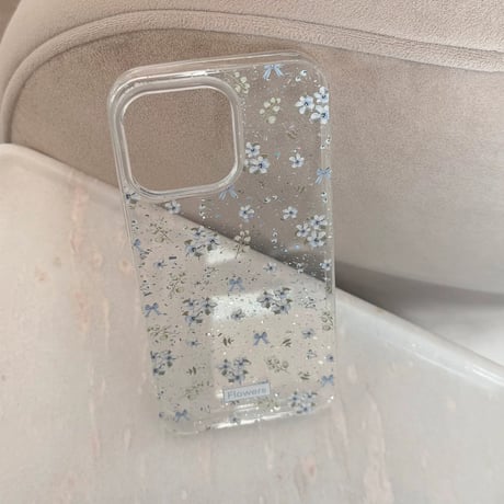 【お取り寄せ商品】iPhoneケース スマホケース iPhone16 iPhone15 iPhone14 大人可愛い 春 おしゃれ 花柄 クリア L9385