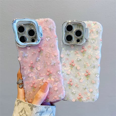 【お取り寄せ商品】iPhoneケース スマホケース iPhone16 iPhone15 iPhone14 かわいい チューリップ シェル L9230