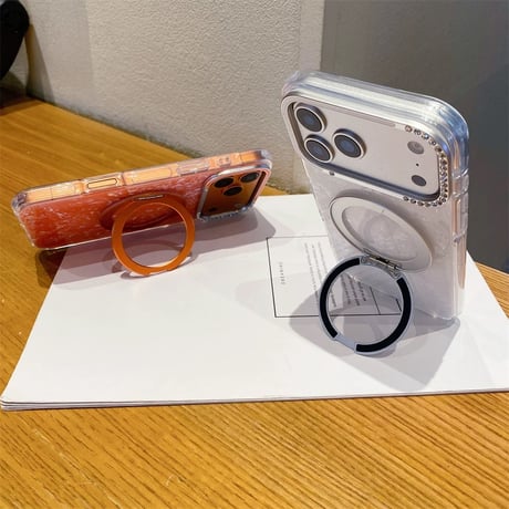 【お取り寄せ商品】iPhoneケース スマホケース iPhone17 iPhone16 iPhone15 iPhone14 magsafe シェル スタンド機能 ストーン M7145