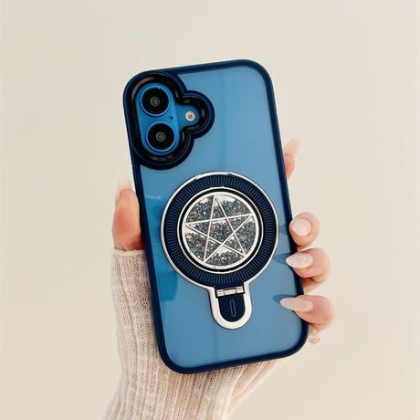【お取り寄せ商品】iPhoneケース スマホケース iPhone16 iPhone15 iPhone14 星 スタンド クリア シンプル L8993