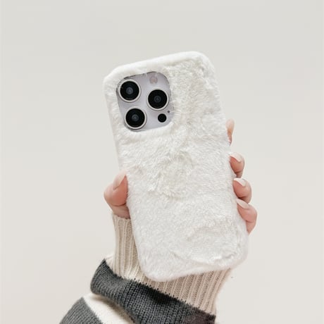 【お取り寄せ商品】iPhoneケース スマホケース iPhone16 iPhone15 iPhone14 かわいい キュート モコモコ L9133