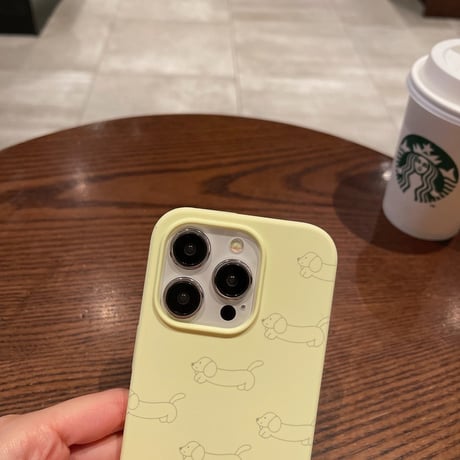 【お取り寄せ商品】iPhoneケース スマホケース iPhone15 iPhone14 シンプル 犬柄 パステル L8368