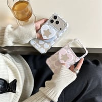 【お取り寄せ商品】iPhoneケース スマホケース iPhone17 iPhone16 iPhone15 iPhone14 magsafe グリップ付き ハート 可愛い 韓国 M7129