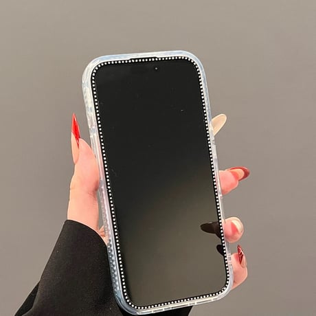 【お取り寄せ商品】iPhoneケース スマホケース iPhone16 iPhone15 iPhone14 可愛い チェック柄 ハート グリップ L9488