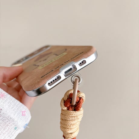【お取り寄せ商品】iPhoneケース スマホケース iPhone16 iPhone15 iPhone14 かわいい ブラウン 犬 L9213