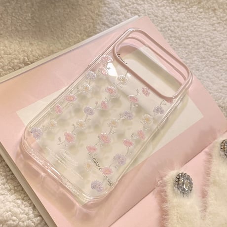 【お取り寄せ商品】iPhoneケース スマホケース iPhone17 iPhone16 iPhone15 花柄 ピンク 可愛い M7185