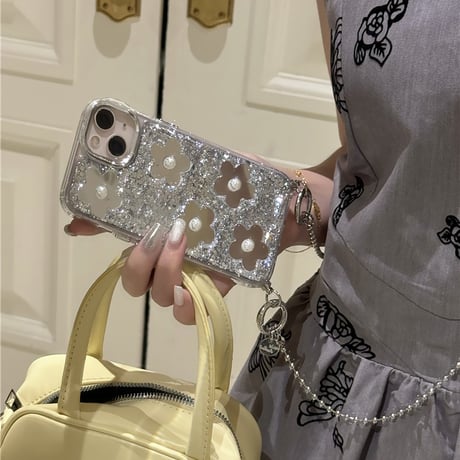 【お取り寄せ商品】iPhoneケース スマホケース iPhone15 iPhone14 デイジー ミラー キラキラ L8252