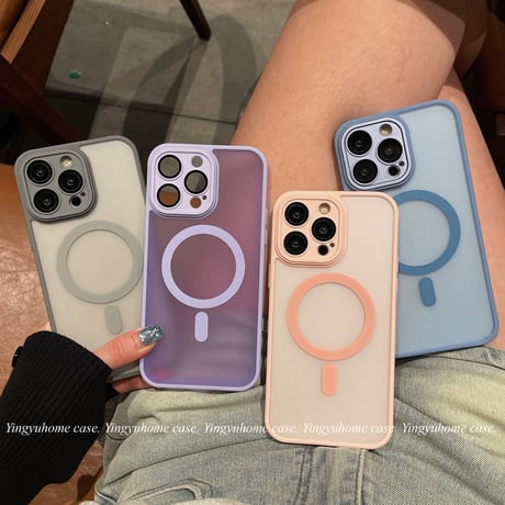 【お取り寄せ商品】iPhoneケース スマホケース iPhone15 iPhone14 クリアカラー MagSafe L8371