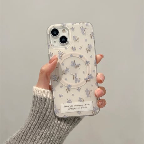【お取り寄せ商品】iPhoneケース スマホケース iPhone16 iPhone15 iPhone14 かわいい 花柄 MagSafe 大人女子 韓国 L9283