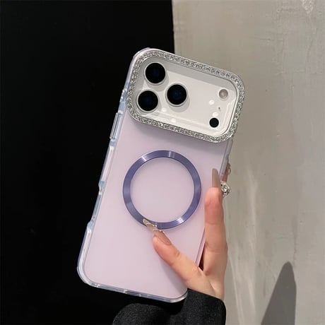 【お取り寄せ商品】iPhoneケース スマホケース iPhone17 iPhone16 iPhone15 大人可愛い magsafe シンプル ハーフクリア  M7082