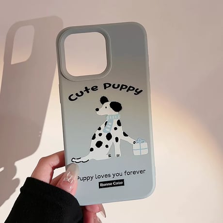 【お取り寄せ商品】iPhoneケース スマホケース iPhone16 iPhone15 iPhone14 かわいい シンプル 犬 L9144