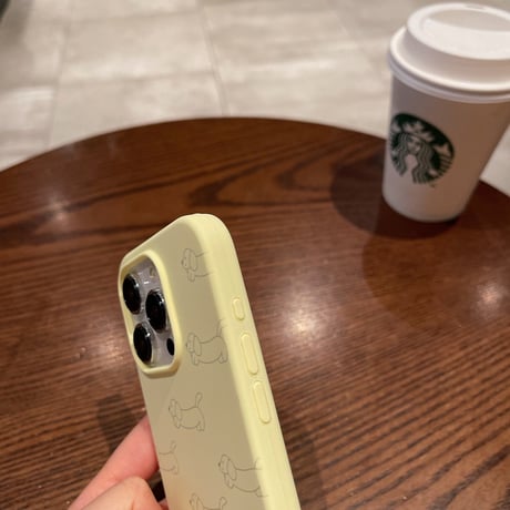 【お取り寄せ商品】iPhoneケース スマホケース iPhone15 iPhone14 シンプル 犬柄 パステル L8368