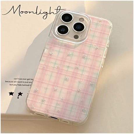 【お取り寄せ商品】iPhoneケース スマホケース iPhone16 iPhone15 iPhone14 おしゃれ リボン チェック 韓国 ピンク L9821