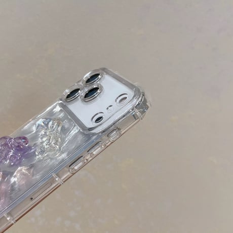 【お取り寄せ商品】iPhoneケース スマホケース iPhone16 iPhone15 iPhone14 かわいい リボン ちゅるん 蝶々 韓国 L9458