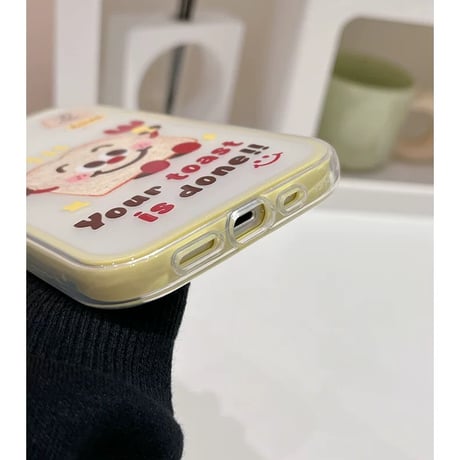 【お取り寄せ商品】iPhoneケース スマホケース iPhone15 iPhone14 食パン キャラクター POP かわいい L8955