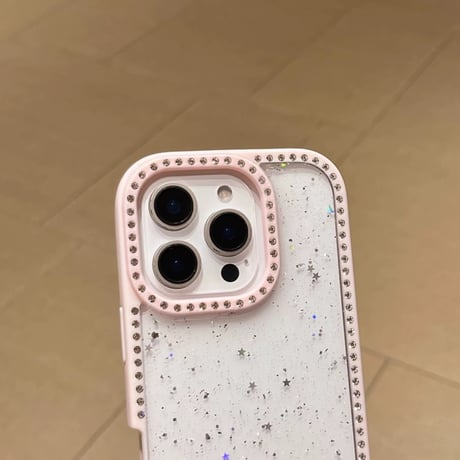 【お取り寄せ商品】iPhoneケース スマホケース iPhone16 iPhone15 iPhone14 可愛い クリア ラメ 推し活 キラキラ L9568