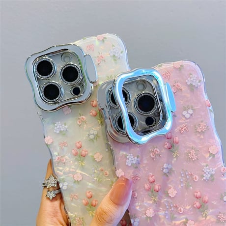 【お取り寄せ商品】iPhoneケース スマホケース iPhone16 iPhone15 iPhone14 かわいい チューリップ シェル L9230