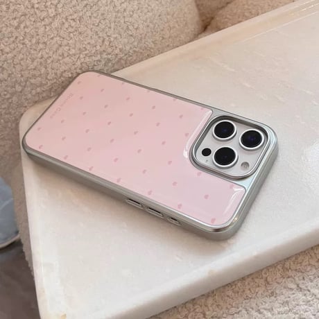 【お取り寄せ商品】iPhoneケース スマホケース iPhone16 iPhone15 iPhone14 大人女子 パステル 韓国 ハート 可愛い L9411