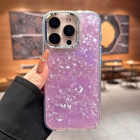 【お取り寄せ商品】iPhoneケース スマホケース iPhone16 iPhone15 iPhone14 シンプル シェル メタリック 可愛い L9223