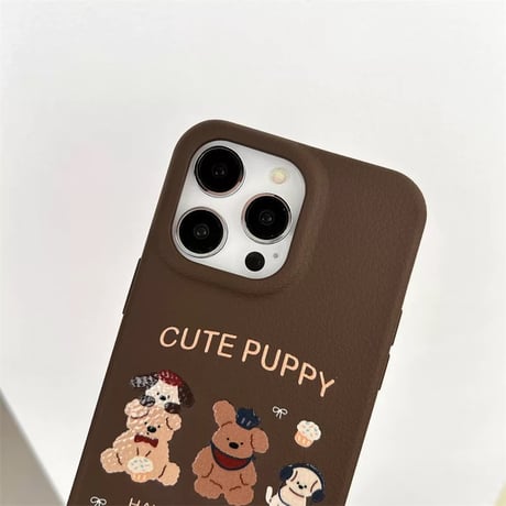 【お取り寄せ商品】iPhoneケース スマホケース iPhone16 iPhone15 iPhone14 キュート ブラウン キャラクター L9171