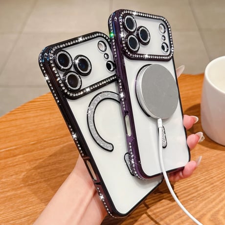 【お取り寄せ商品】iPhoneケース スマホケース iPhone17 iPhone16 magsafe 大人可愛い キラキラ M7072