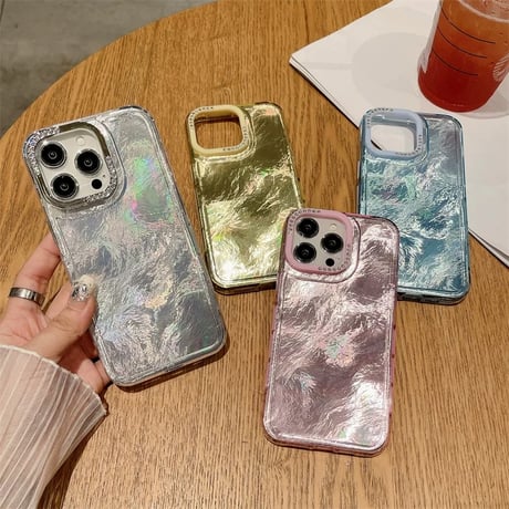 【お取り寄せ商品】iPhoneケース スマホケース iPhone16 iPhone15 iPhone14 シンプル キラキラ 光沢 L9006