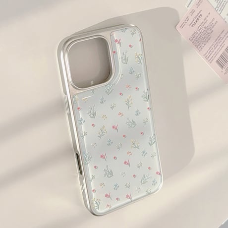 【お取り寄せ商品】iPhoneケース スマホケース iPhone16 iPhone15 iPhone14 韓国 ガーリー 小さな花柄 L9816
