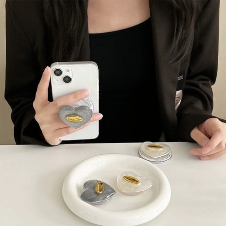 【お取り寄せ商品】iPhone グリップ ペイント mag safe 大人女子 落下防止 M7011