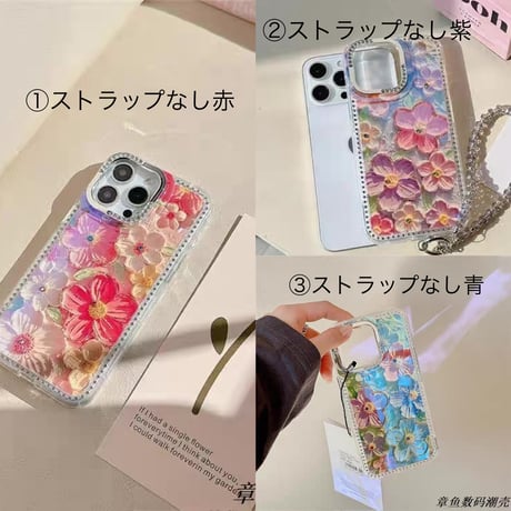 【お取り寄せ商品】iPhoneケース スマホケース iPhone16 iPhone15 iPhone14 かわいい 春 花柄 おしゃれ 韓国 L9420