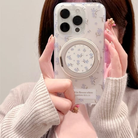 【お取り寄せ商品】iPhoneケース スマホケース iPhone16 iPhone15 iPhone14 大人かわいい 花柄 MagSafe L9289
