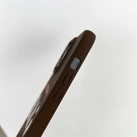 【お取り寄せ商品】iPhoneケース スマホケース iPhone16 iPhone15 iPhone14 キュート ブラウン キャラクター L9171