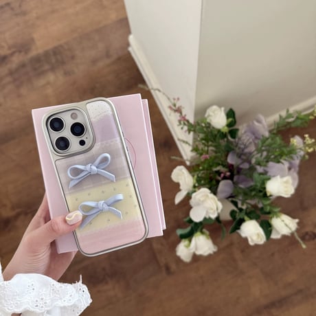 【お取り寄せ商品】iPhoneケース スマホケース iPhone16 iPhone15 iPhone14 かわいい 女子 韓国 春 リボン L9393