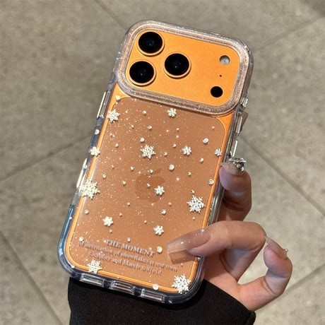 【お取り寄せ商品】iPhoneケース スマホケース iPhone17 iPhone16 iPhone15 韓国 可愛い 雪 ホワイト M7124