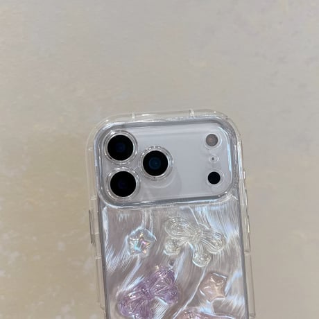 【お取り寄せ商品】iPhoneケース スマホケース iPhone16 iPhone15 iPhone14 かわいい リボン ちゅるん 蝶々 韓国 L9458