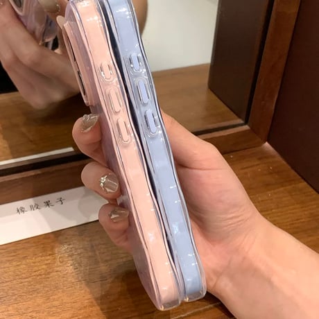 【お取り寄せ商品】iPhoneケース スマホケース iPhone16 iPhone15 iPhone14 おしゃれ リボン ウェーブ 韓国 可愛い  L9247