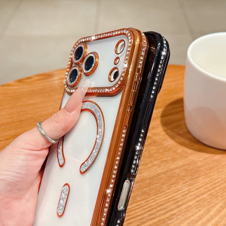 【お取り寄せ商品】iPhoneケース スマホケース iPhone17 iPhone16 magsafe 大人可愛い キラキラ M7072