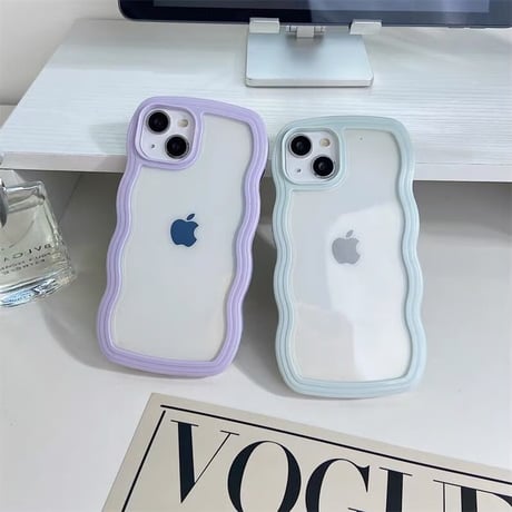 【お取り寄せ商品】iPhoneケース スマホケース iPhone16 iPhone15 iPhone14 シンプル 推し活 パステル 可愛い ウェーブ M7042