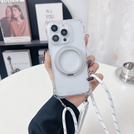 【お取り寄せ商品】iPhoneケース スマホケース iPhone16 iPhone15 iPhone14 シンプル 可愛い 韓国 ストラップ付き MagSafe L9363