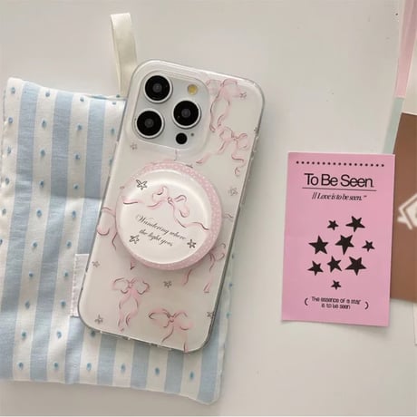 【お取り寄せ商品】iPhoneケース スマホケース iPhone16 iPhone15 iPhone14 ラブリー リボン 春 マグセーフ ガーリー L9425