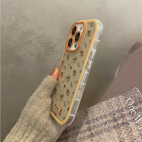 【お取り寄せ商品】iPhoneケース スマホケース iPhone16 iPhone15 iPhone14 大人可愛い クリームカラー 花柄 L9340