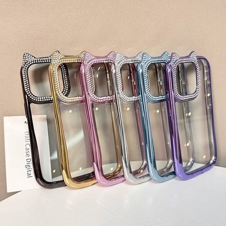 【お取り寄せ商品】iPhoneケース スマホケース iPhone15 iPhone14 猫耳 カメラ フレーム L8921