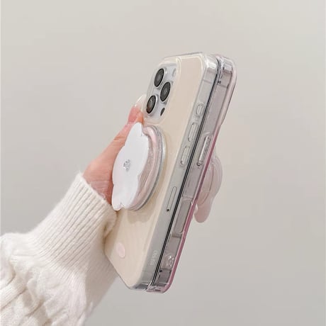 【お取り寄せ商品】iPhoneケース スマホケース iPhone16 iPhone15 iPhone14 可愛い デイジー グリップ 花 MagSafe L9496