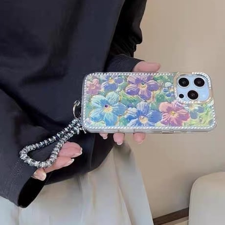 【お取り寄せ商品】iPhoneケース スマホケース iPhone16 iPhone15 iPhone14 かわいい 春 花柄 おしゃれ 韓国 L9420
