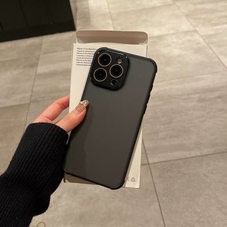 【お取り寄せ商品】iPhoneケース スマホケース iPhone16 iPhone15 シンプル ハーフクリア フレームケース カメラレンズカバー M7037