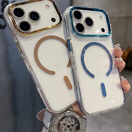 【お取り寄せ商品】iPhoneケース スマホケース iPhone17 iPhone16 iPhone15 iPhone14 メタリック グリッター MagSafe 推し活 シンプル L9847