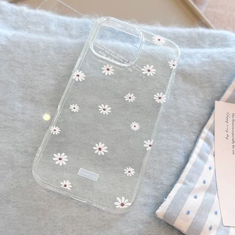 【お取り寄せ商品】iPhoneケース スマホケース iPhone16 iPhone15 iPhone14 韓国 花柄 ディジー ミラー グリップL9832